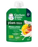 Pouch din mango si piersici Bio de la 6 luni, 80g, Gerber