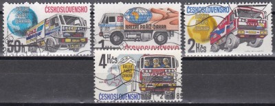 Cehoslovacia 1989 - Raliul Paris-Dakar, Stampilat foto