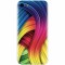 Husa silicon pentru Apple Iphone 7, Curly Colorful Rainbow Lines Illustration