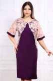 Rochie Eleganta Ami Mov Pruna - 56Marimea