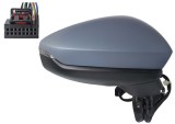 Oglinda exterioara Audi A3 (8y), 04.2020-, montare dreapta, reglaj electric; carcasa grunduita; incalzit; sticla convexa; geam cromat; rabatabil; mem