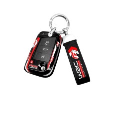 Husă cheie auto si breloc ABS+TPU compatibil VW Polo Tiguan Tayron T-ROC Golf 7 MK7