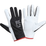 MANUSI PIELE OVINA / NEGRU-ALB - 10, LAHTI PRO, L272210P