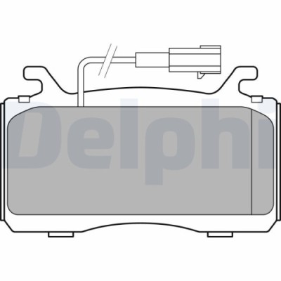 Set placute frana fata DELPHI, Alfa Romeo Giulia (952 ), 10.2015-, Stelvio (949 ), 12.2016-, Fata; puntea fata foto