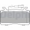 Set placute frana fata DELPHI, Alfa Romeo Giulia (952 ), 10.2015-, Stelvio (949 ), 12.2016-, Fata; puntea fata