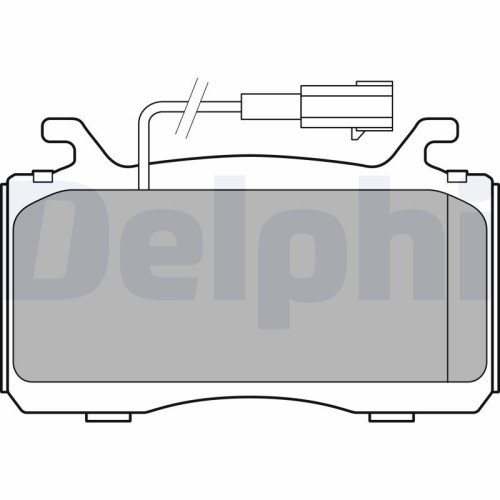 Set placute frana fata DELPHI, Alfa Romeo Giulia (952 ), 10.2015-, Stelvio (949 ), 12.2016-, Fata; puntea fata