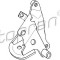 Suport motor SEAT TOLEDO I (1L) (1991 - 1999) TOPRAN 102 739