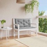 vidaXL Pernă bancă de grădină, gri, 100x(50+50)x7 cm, material oxford