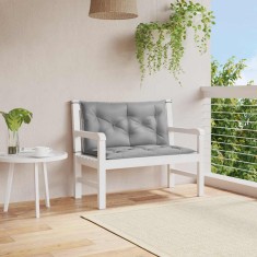 vidaXL Perna banca de gradina, gri, 100x(50+50)x7 cm, material oxford foto