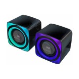 Boxe WELL BRW01 2.0 USB 18W lumina RGB Bluetooth Black