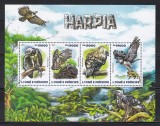 Sao Tome și Principe 2015 - Păsări - Vultur harpie, Bloc, MNH