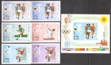 AJMAN 1969 SPORT J.O. DE VARA ( serie dt. + colita ndt.) MNH