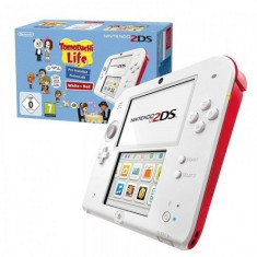 Consola Nintendo 2DS Special Edition alb / rosu + joc Tomodachi Life foto