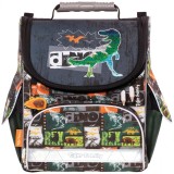 Ghiozdan neechipat Nature Quest, dimensiune 35 x 31 x 19 cm, motiv Dino Comic, Tiger