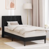vidaXL Cadru de pat cu headboard Negru 100 x 200 cm Catifea 42027410