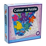 Set DIY Coloreaza propriul puzzle - animale marine