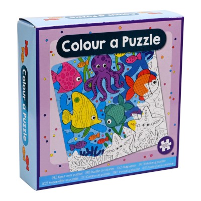 Set DIY Coloreaza propriul puzzle - animale marine foto