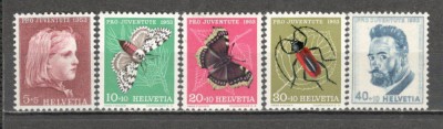 Elvetia.1953 Pro Juventute-Insecte si fluturi SH.26 foto