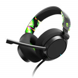 Casti Gaming cu microfon Skullcandy Slyr Pro Multi Platform, Cu fir, Negru/Verde