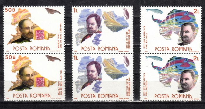 A11 TX9 12 - 1986 - Cercetatori romani in zonele polare - perechi de doua