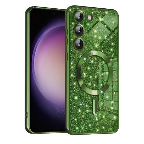 Husa pentru Samsung Galaxy S23 Plus - Techsuit Luxury Glitter MagSafe - Deep Green