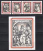 Uganda 1993 - Crăciun - Tablouri de D&uuml;rer, Serie scurta + Colita, MNH, Nestampilat