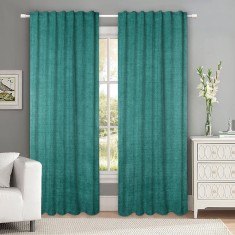 Draperie tip tesatura in cu rejansa transparenta cu ate pentru galerie, Madison, 150x270 cm, densitate 700 g/ml, Nin, 1 buc