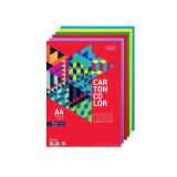 Carton color A4, 160 grame, 5 culori, 250 coli/top Daco