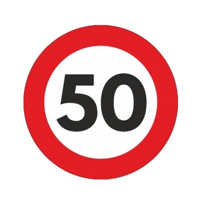 Autocolant limita viteza 50 Eurowest foto