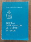 Tehnica operatiunilor de comert exterior