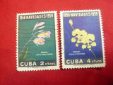 Serie 1958 Cuba - Flora -Orhidee , 2 val. stampilate, Stampilat