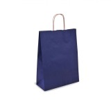 Pungă Cadou Kraft, Model Standard, Culoare Albastru, Dimensiune 26x11x35cm