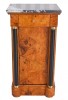 Noptiera Art Deco din lemn masiv furniruit cu blat din marmura CAT026, Sifonier