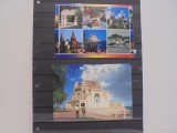 ROM. - 2 CARTI POSTALE - POARTA SARUTULUI, PIATA SFATULUI DIN BRASOV, CASTELUL PELES , CASTELUL HUNIAZILOR. CAZINOUL DIN CONSTANTA, DELTA DUNARII