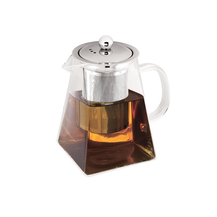 Ceainic din sticla cu infuzor, 950 ml, Black Silver Collection, Berlinger Haus, BH 7804