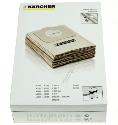 Saci de aspirator Karcher WD 3 6.959-130.0 K&amp;Auml;RCHER 5 bucati foto