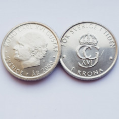 3275 Suedia 1 krona 2000 New Millennium - Charles XVI Gustaf km 897 aunc-UNC