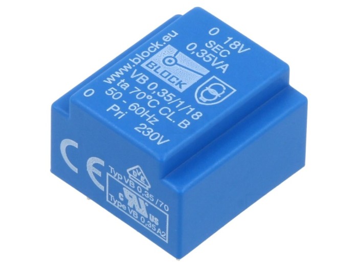 Transformator PCB 230VAC 18V