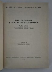 Hegel Enciclopedia Stiintelor Filozofice Filozofia Spiritului