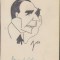 HST 172S Caricatura Armand Calinescu anii 1930 Geo Dumitrescu semnata