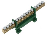 Regletă de Conexiuni 16mm2 12 Borne Verde