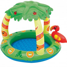 Piscina gonflabila, pentru copii, Bestway Jungle 52179, cu protectie solara foto