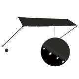 Cumpara ieftin Copertina retractabila cu LED, antracit, 350 x 150 cm