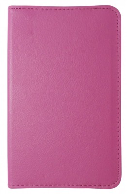 Husa tip carte ciclam rotativa cu stand pentru Samsung Galaxy Tab 3 P3200 (SM-T211) / P3210 (SM-T210) foto