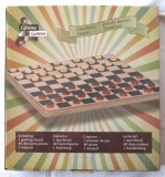 Joc &quot;Checkers / Jeu de dames / Dame / Dammen&quot;, cu tabla de lemn