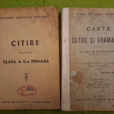 Carte de gramatica si citire- 2 vol, interbelic