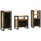 vidaXL Set de mobilier pentru baie 3 pcs Maro Lemn de mango solid 3305632