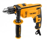 Bormasina electrica Tolsen FX Force Xpress Industrial, 750W, 0-3000rpm, 13mm + maner lateral si ghid adancime