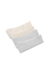 Set 4 prosopele din muselina, babyjem, 25x25 cm (culoare: gri) foto