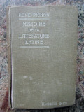 HISTOIRE DE LA LITTERATURE LATINE - RENE PICHON